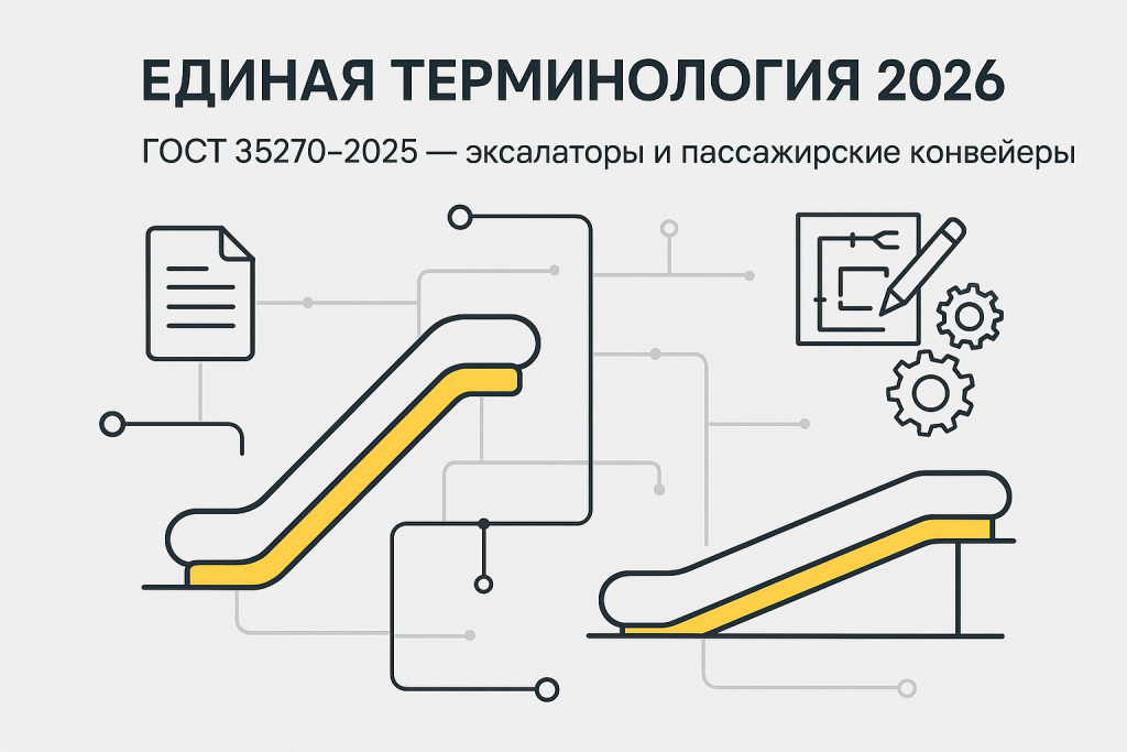 ГОСТ 35270-2025: термины эскалаторов и конвейеров — что менять с 2026